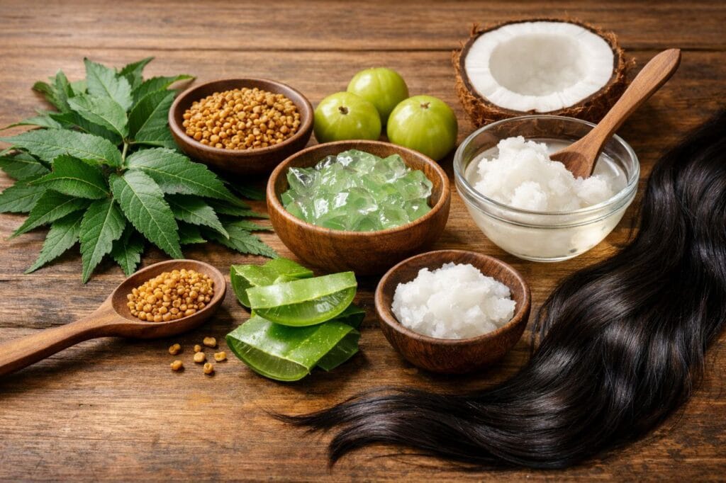 natural remedy for dandruff and hair fall ayurveda neem benefits