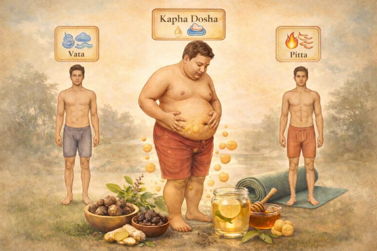 Kapha Dosha and Weight Gain Kapha dosha imbalance causes weight gain in Ayurveda