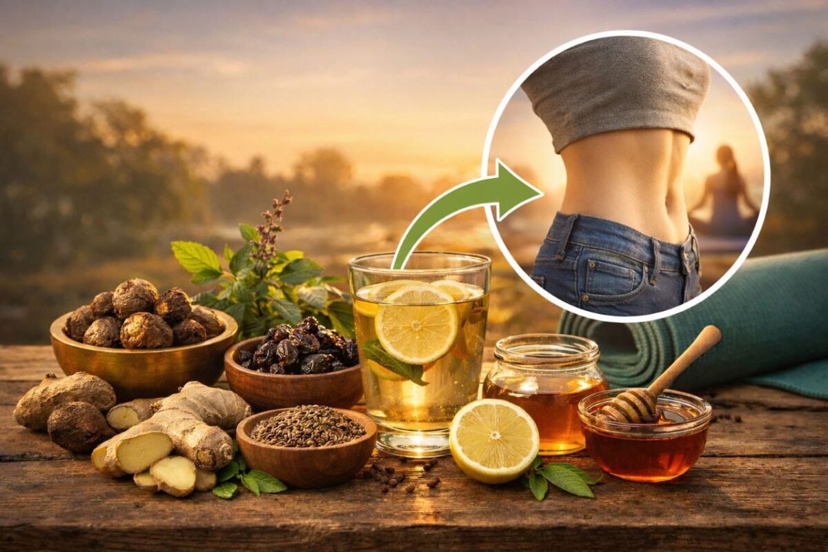 Ayurvedic remedies for weight loss in Hindi using natural herbs and healthy lifestyle