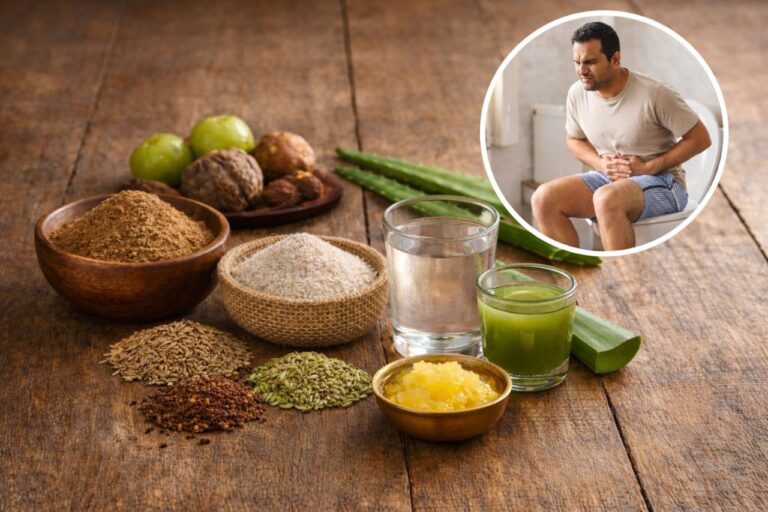 Best ayurvedic remedies for clean stomach ke liye natural ayurvedic ingredients jaise triphala, isabgol, jeera aur aloe vera