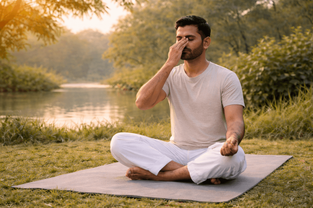 Pranayama breathing techniques as Natural Ways to Reduce Stress with Yoga and Pranayama