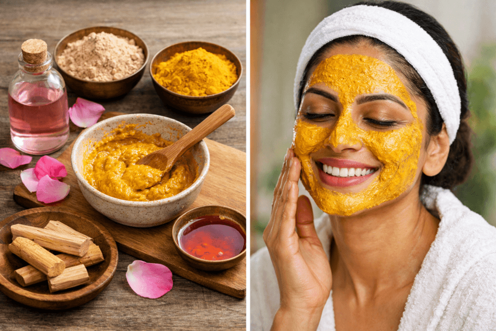 चंदन और हल्दी फेस पैक बनाने की विधि