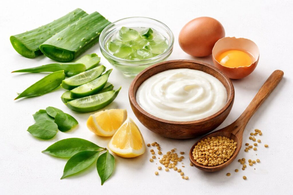 DIY natural hair mask for hair growth