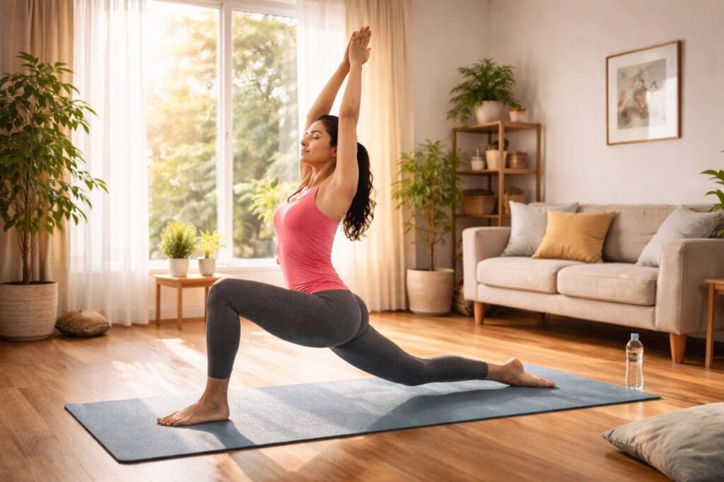 how to lose weight naturally at home without gym with yoga and pranayam