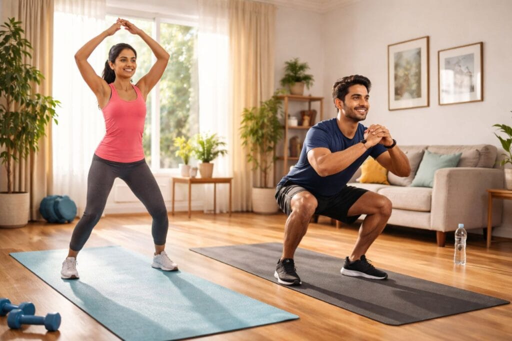 how to lose weight naturally at home without gym with home exercise workout