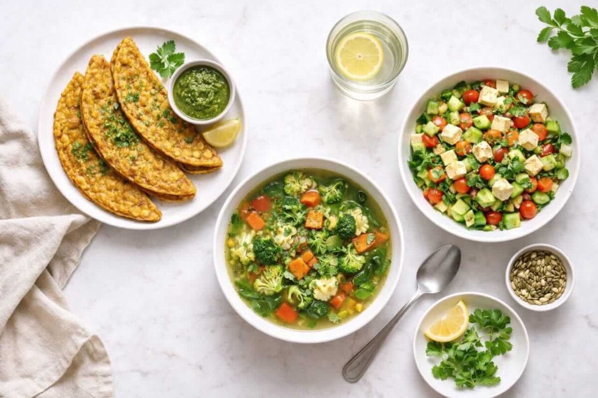 best dinner for weight loss indian vegetarian healthy night meal plate