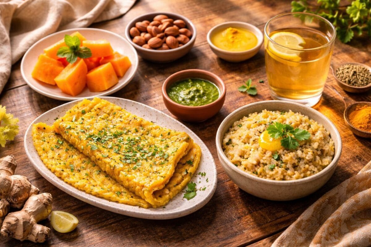 best morning foods ayurveda moong dal chilla breakfast