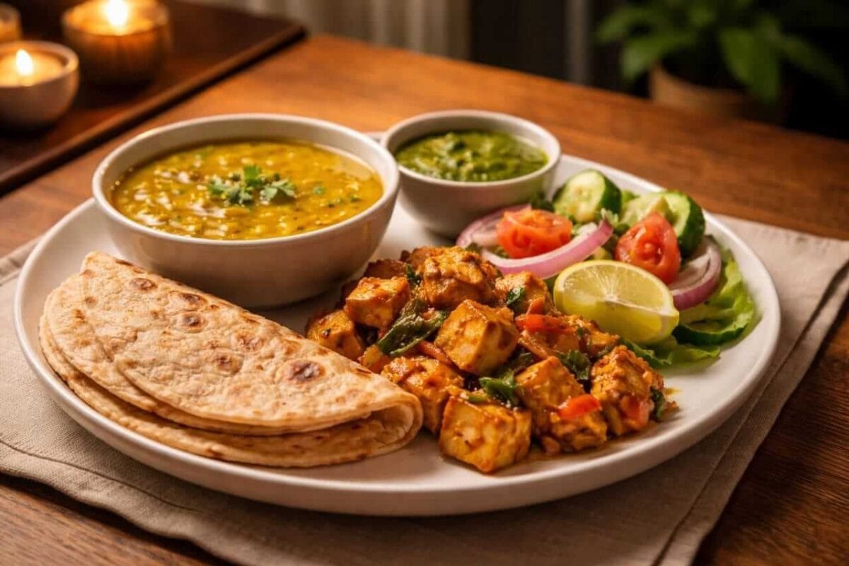 रात में हेल्दी डिनर प्लेट वजन घटाने के लिए