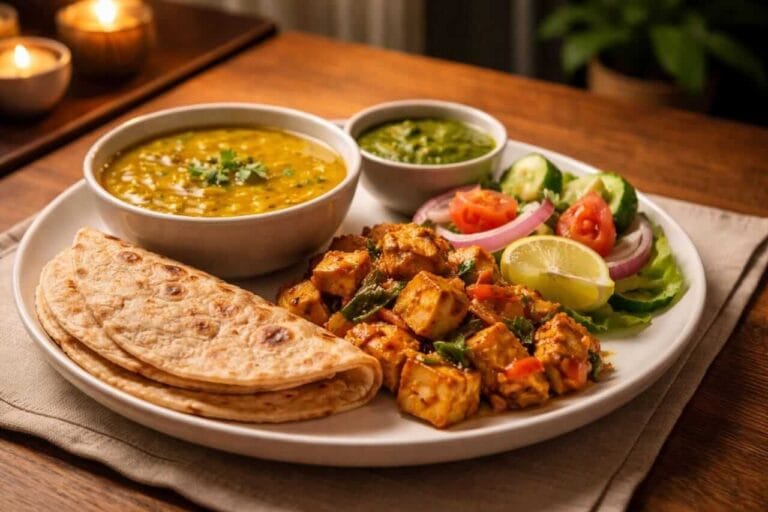 रात में हेल्दी डिनर प्लेट वजन घटाने के लिए