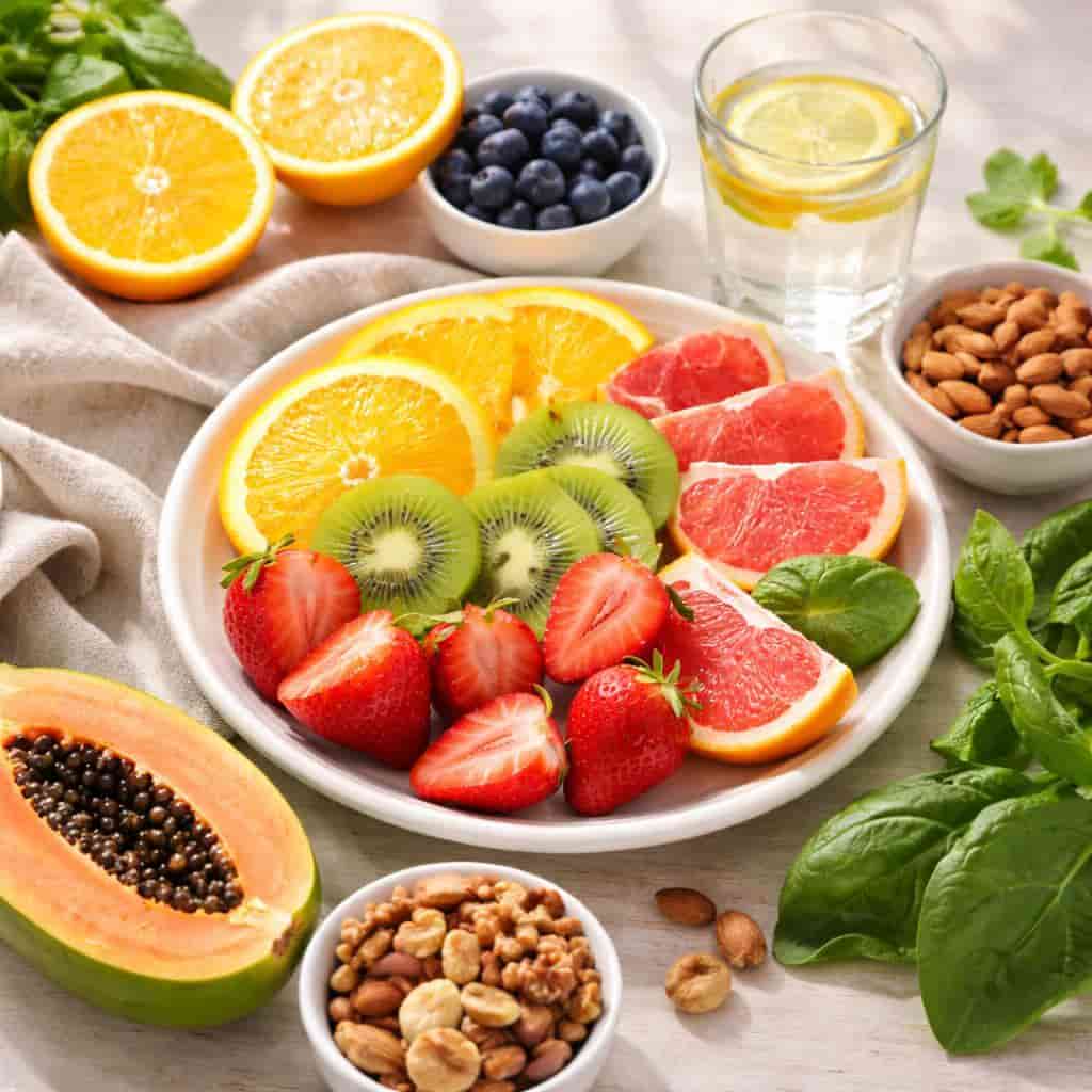 Healthy diet for clear skin naturally at home Diet tips for how to get clear skin naturally at home