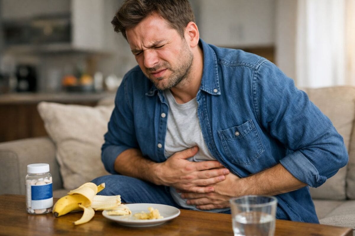 is banana good in morning empty stomach side effects gas bloating