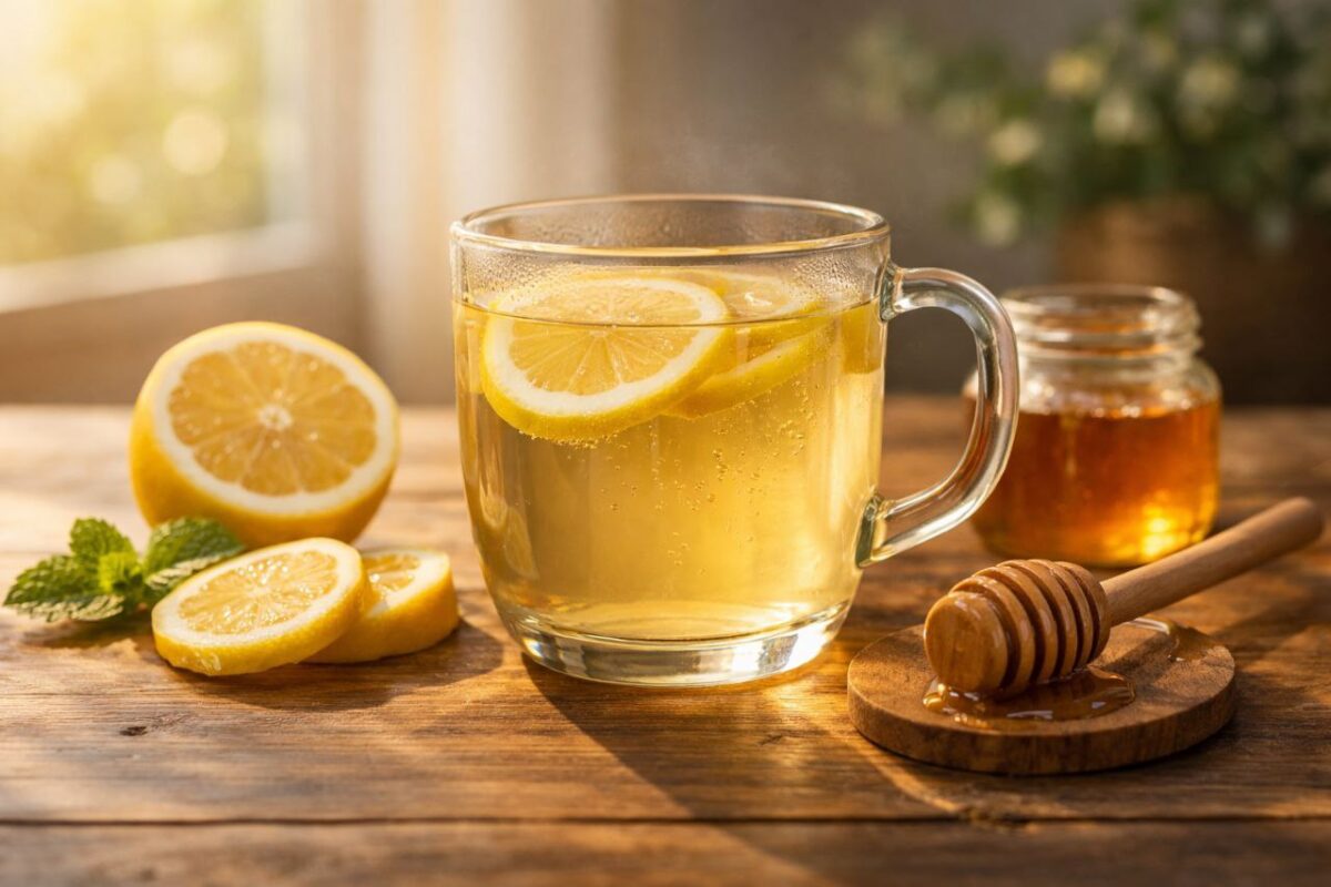 Best Empty Stomach Morning Drink for Glowing Skin empty stomach morning drink for glowing skin with lemon honey warm water