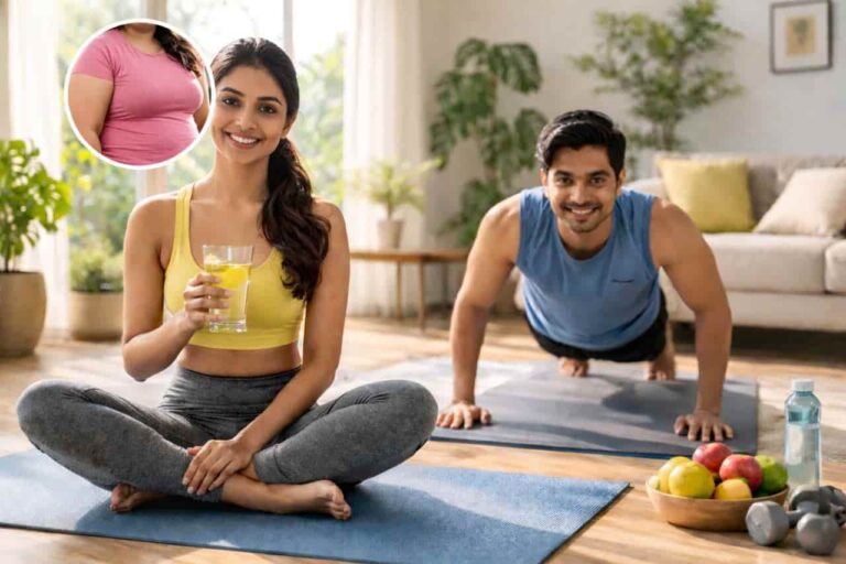 how to lose weight naturally at home without gym using indian diet exercise and yoga