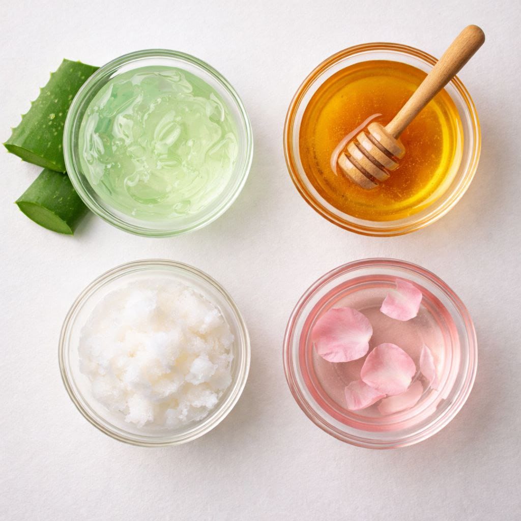 natural ingredients for night skincare routine without serum