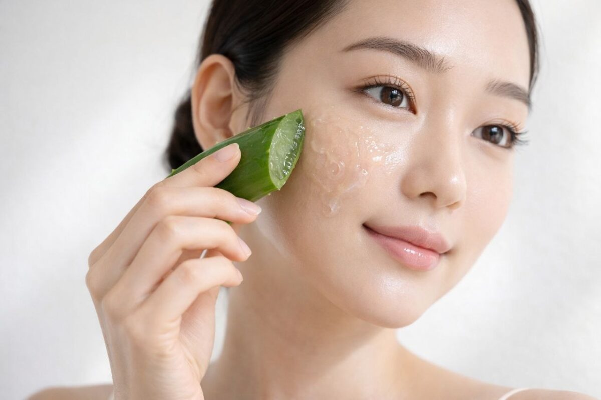 aloe vera aur gulab jal se glowing skin kaise paaye