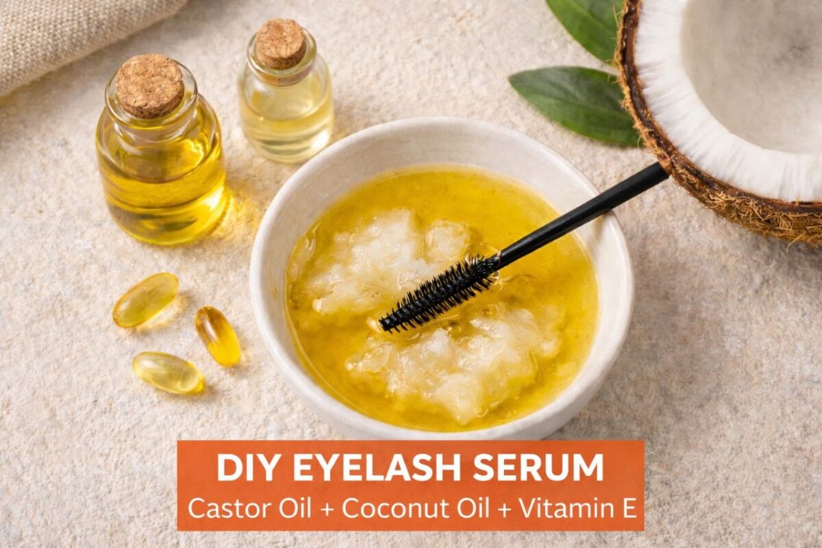 Homemade Eyelash Growth Serum Recipe DIY castor oil eyelash growth serum at home