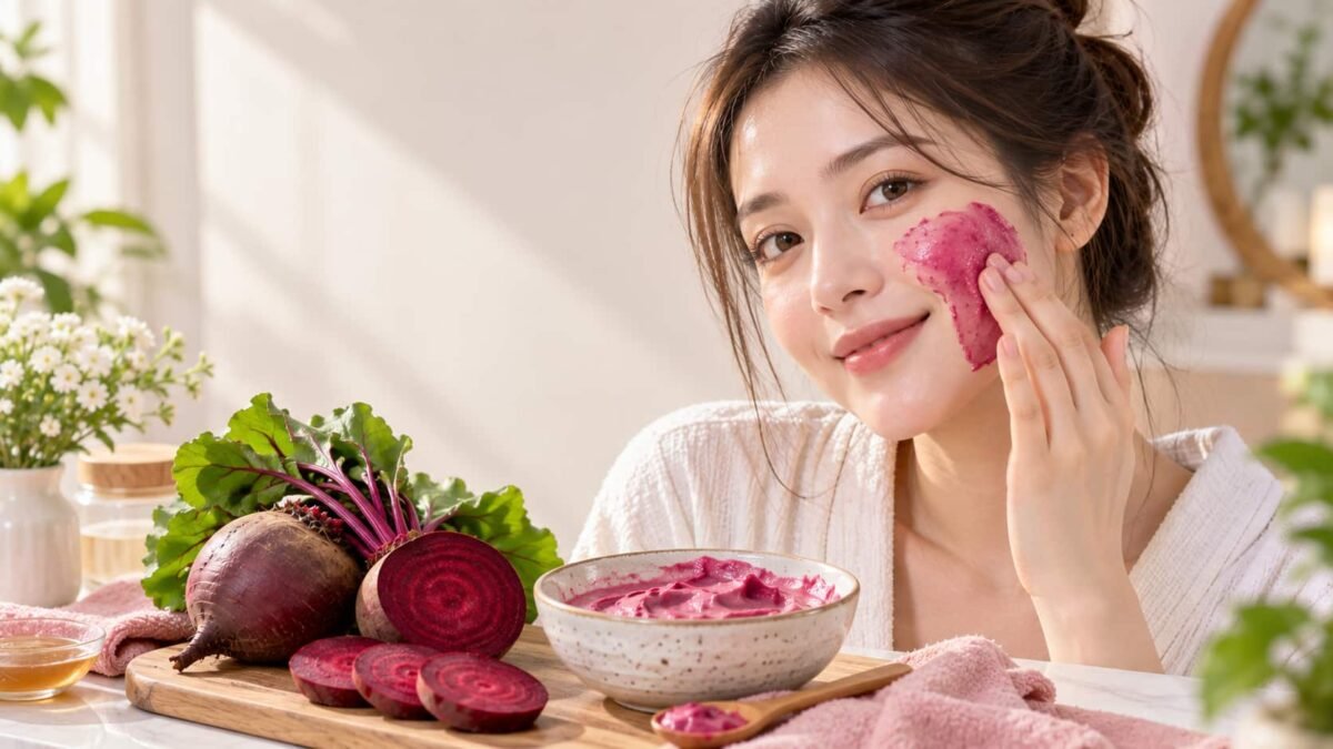 Beetroot Pink Glow Face Pack Beetroot Pink Glow Face Pack के लिए चुकंदर और प्राकृतिक फेस पैक