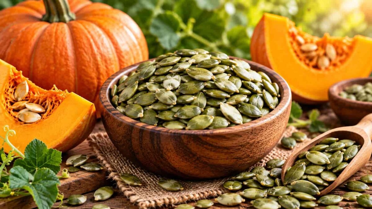 कद्दू के बीज में Protein Zinc और Magnesium Pumpkin Seeds में Protein, Zinc और Magnesium
