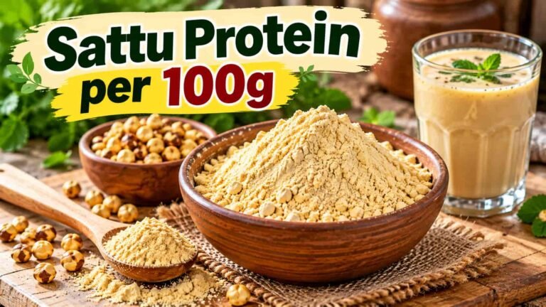 Sattu protein per 100g की जानकारी के लिए चना सत्तू और सत्तू पाउडर