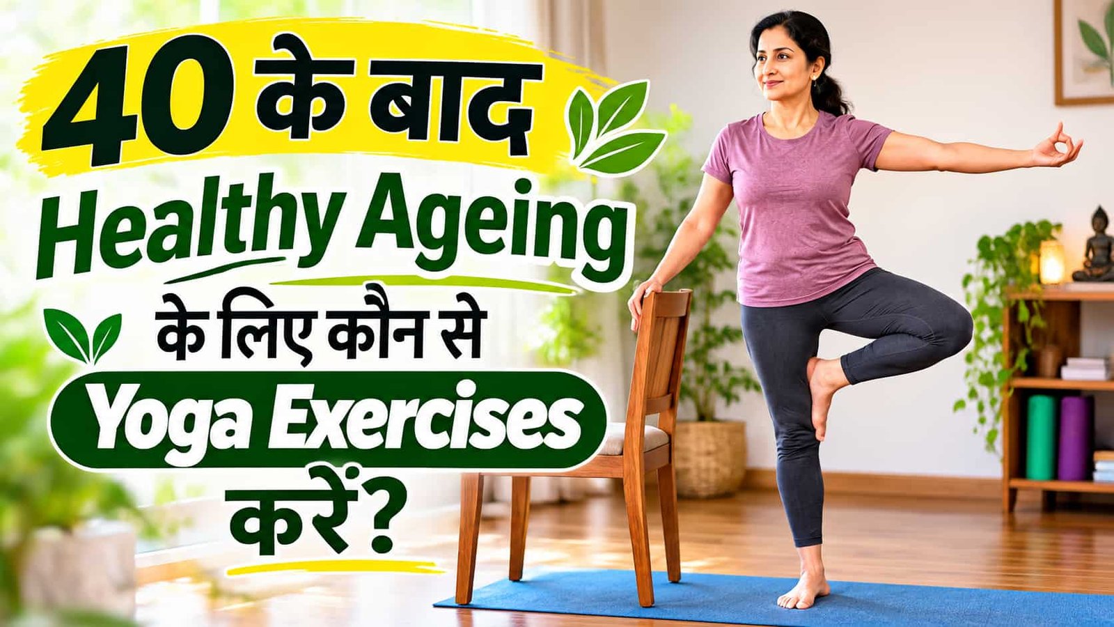 40 के बाद Healthy Ageing के लिए कौन से Yoga Exercises करें?